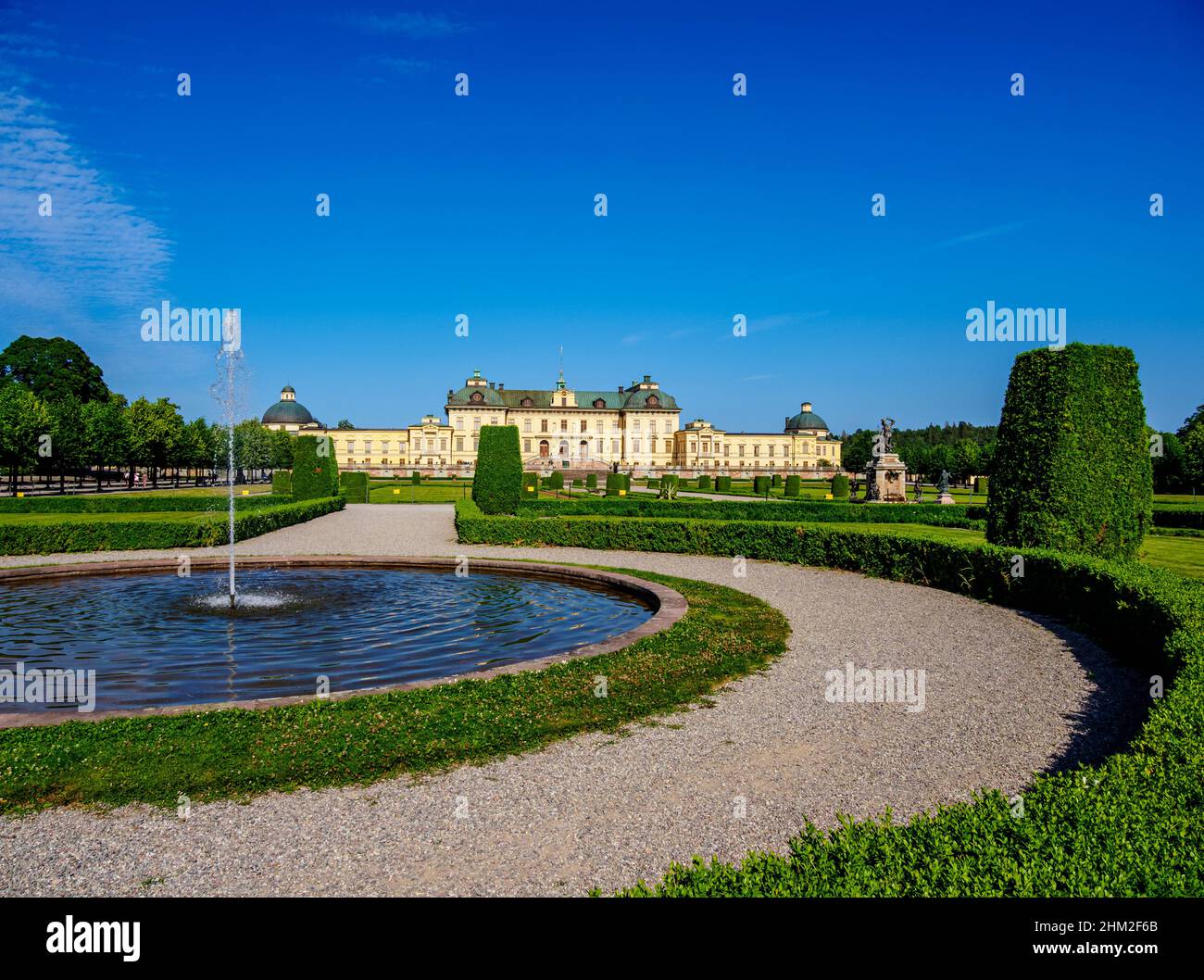 Schlossgarten Drottningholm, Stockholm, Provinz Stockholm, Schweden Stockfoto