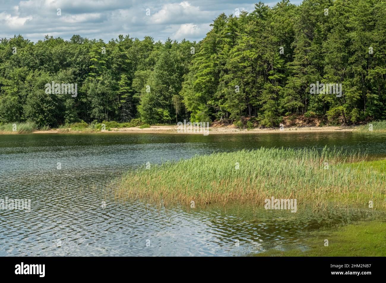 Der Quabbin Stausee am Gate 35 in New Salem, Masachusetts Stockfoto