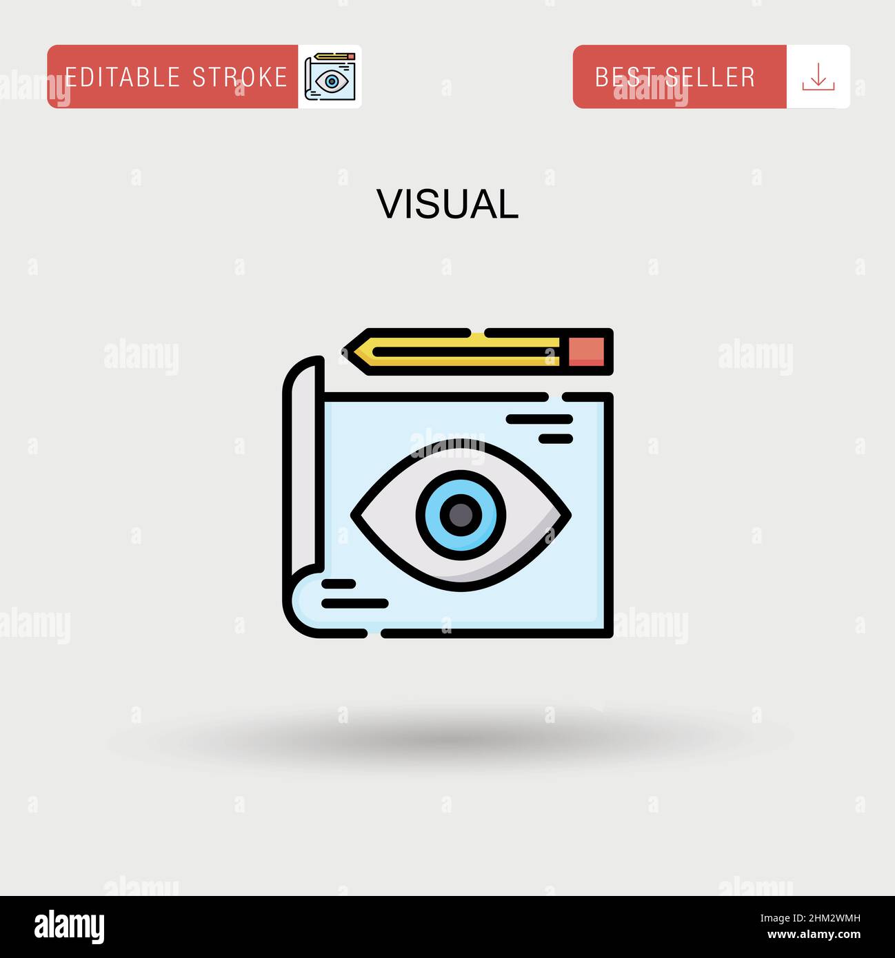 Visual Simple Vector-Symbol. Stock Vektor