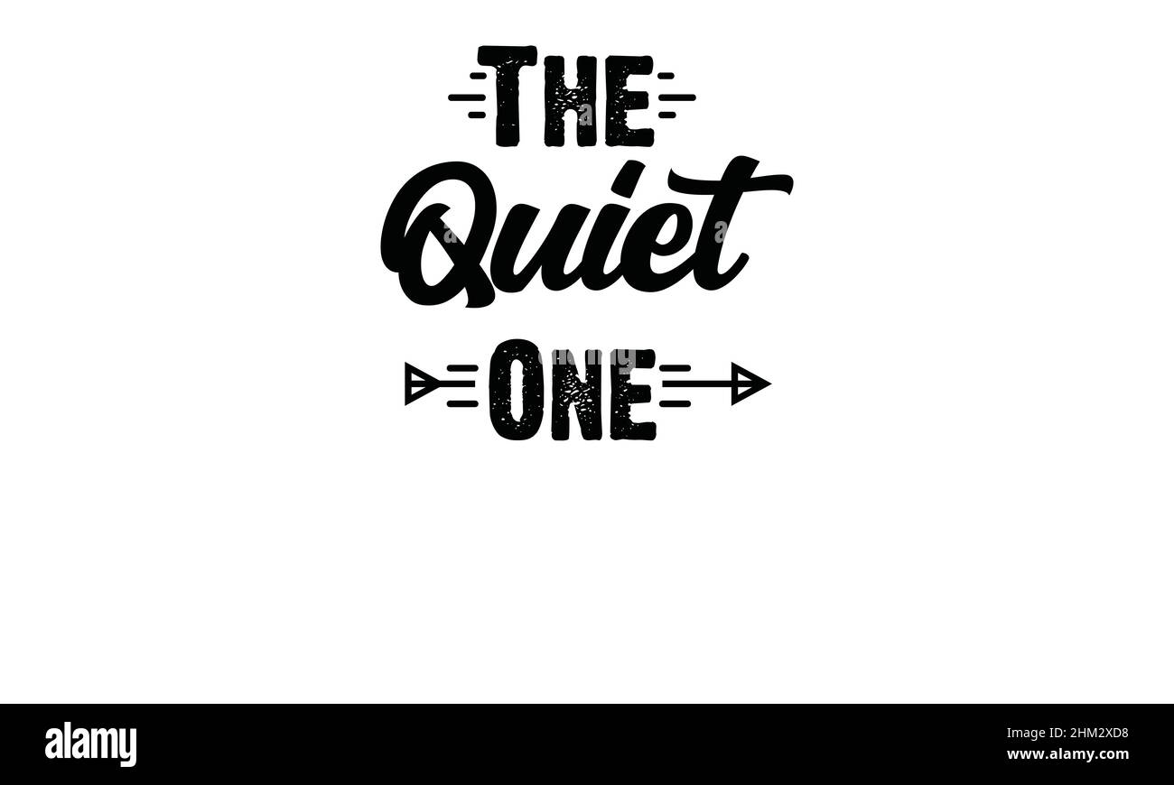 Die ruhige ein Mädchen passenden Trupp wild eine Partei T-Shirt Monogramm Text Vektor Vorlage Stock Vektor