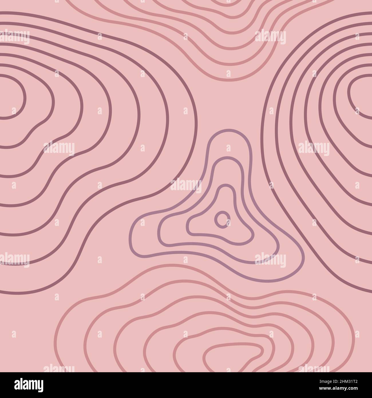 Abstraktes Nahtmuster. Trendiger Hintergrund mit abstrakt gestreiften Formen auf pastellfarbenem Hintergrund. Vektorgrafik wiederholen. Stock Vektor