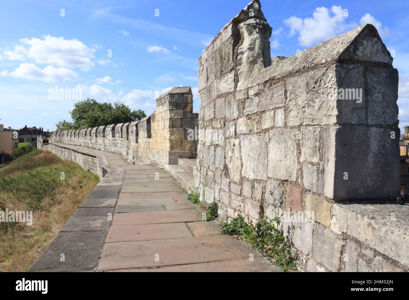 Stadtmauer Von York. York, Yorkshire, England, Großbritannien Stockfoto