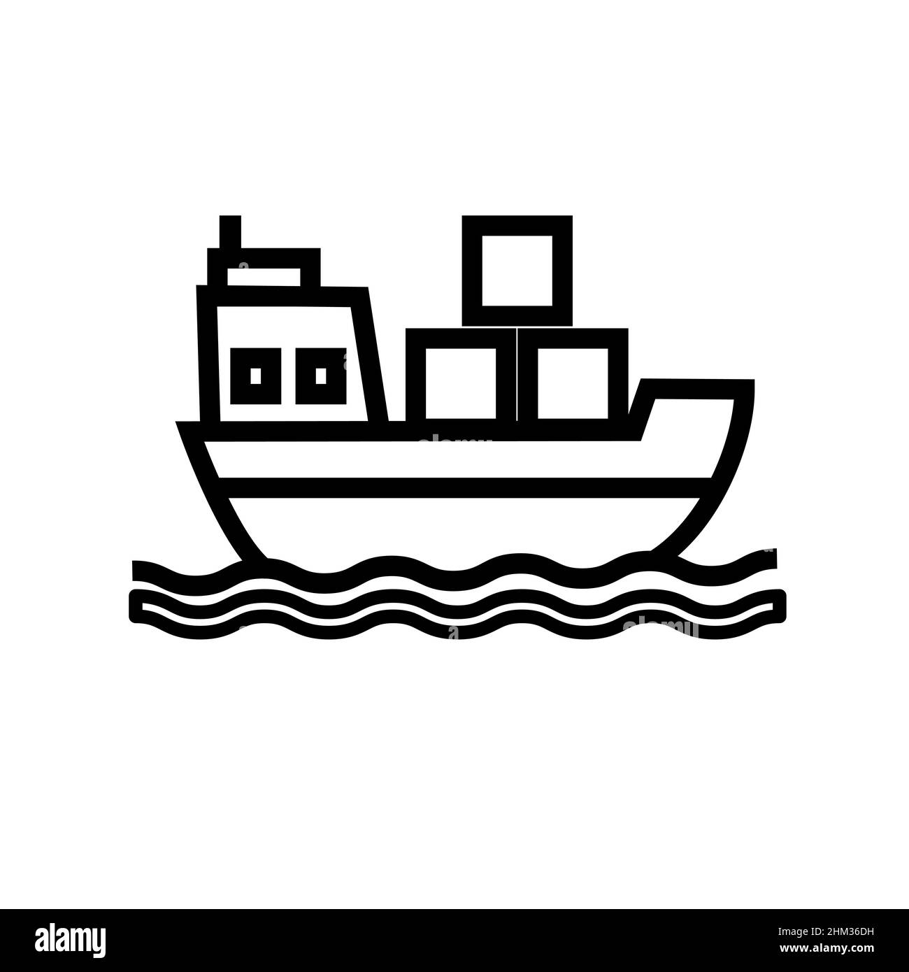 Abstraktes Vektorsymbol, isolierte Illustrationen für Grafik- und Webdesign. Perfekte schwarze Piktogrammdarstellung. Stock Vektor