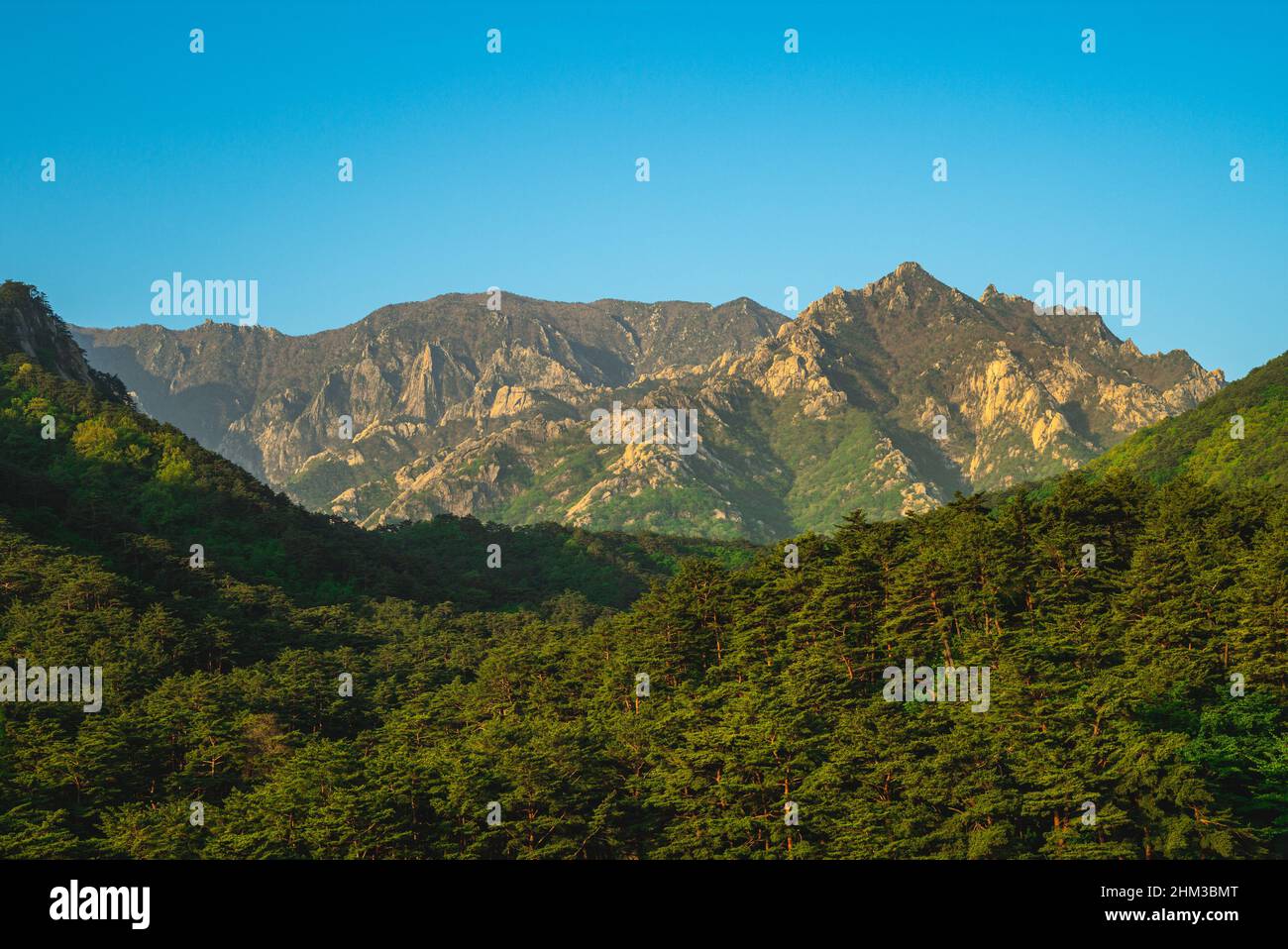 Touristenregion Mount kumgang in Nordkorea Stockfoto