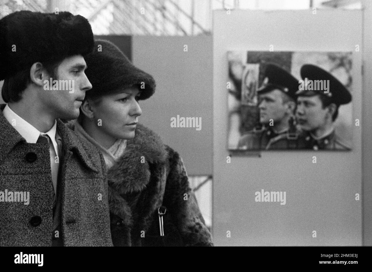 Ausstellung, Moskau, Russland, UdSSR, November 1977 Stockfoto