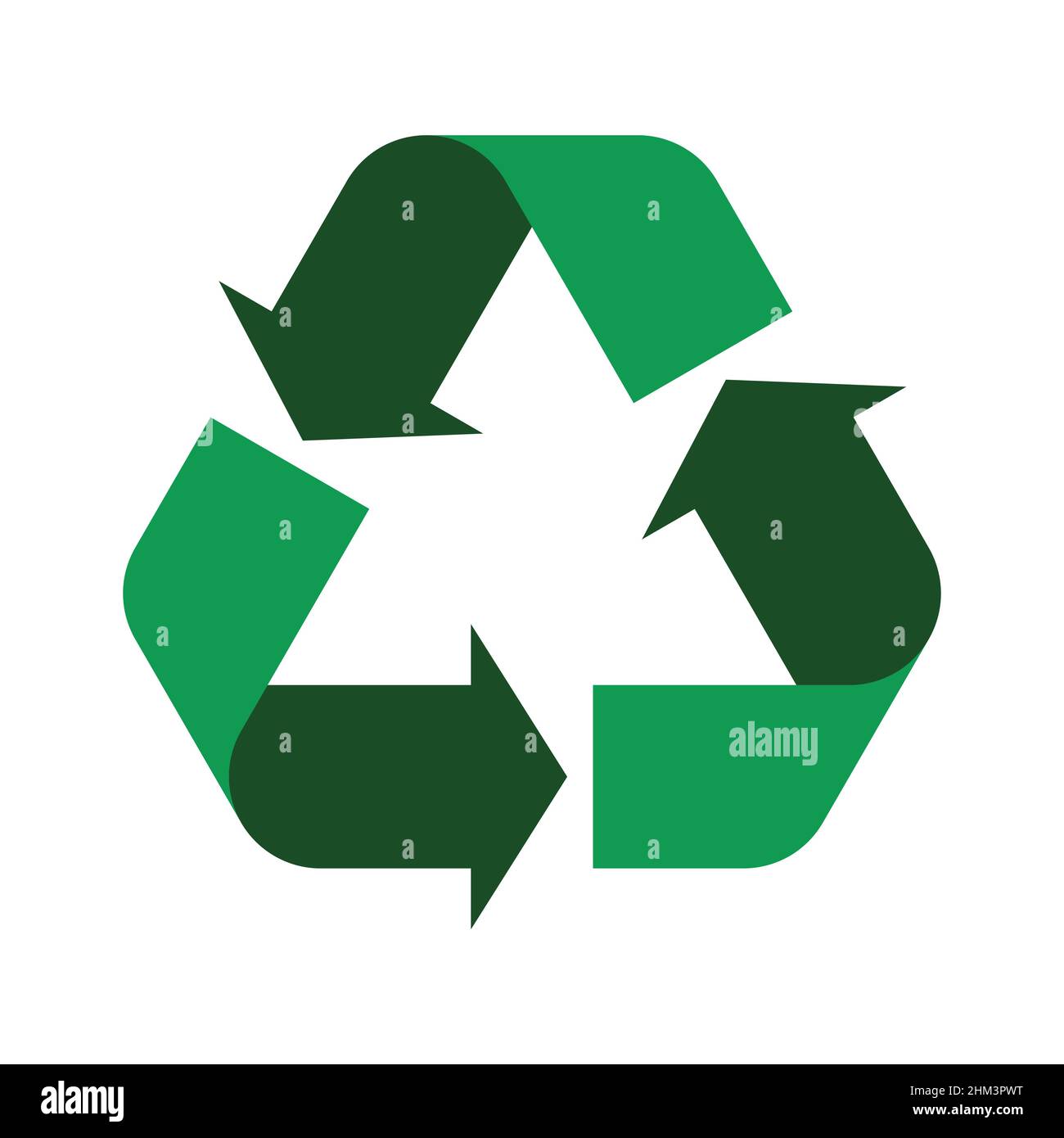 Einfaches flaches Universal Recycling Symbol Stock Vektor