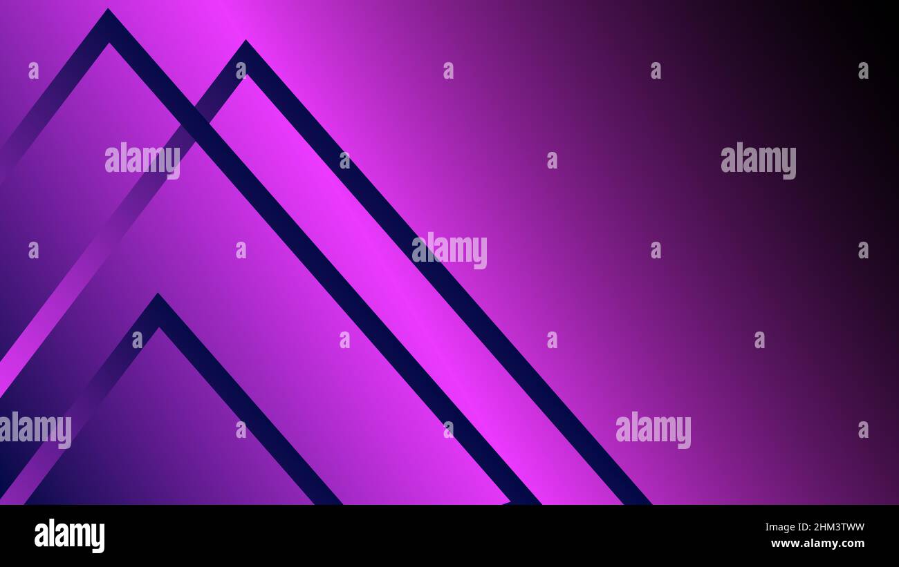 Abstrakter Hintergrund in dunkelviolettem Farbverlauf mit geraden Linien Stock Vektor