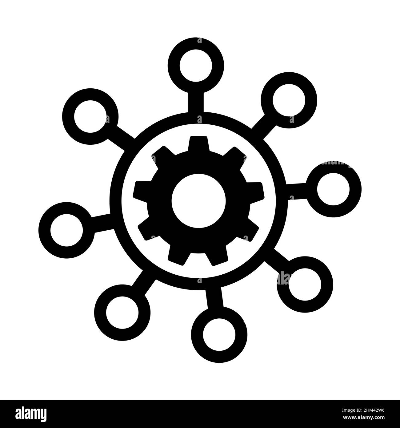 Abstraktes Vektor-Symbol auf der weißen, Illustration isoliert für Grafik-und Web-Design. Einfaches, flaches Symbol. Stock Vektor