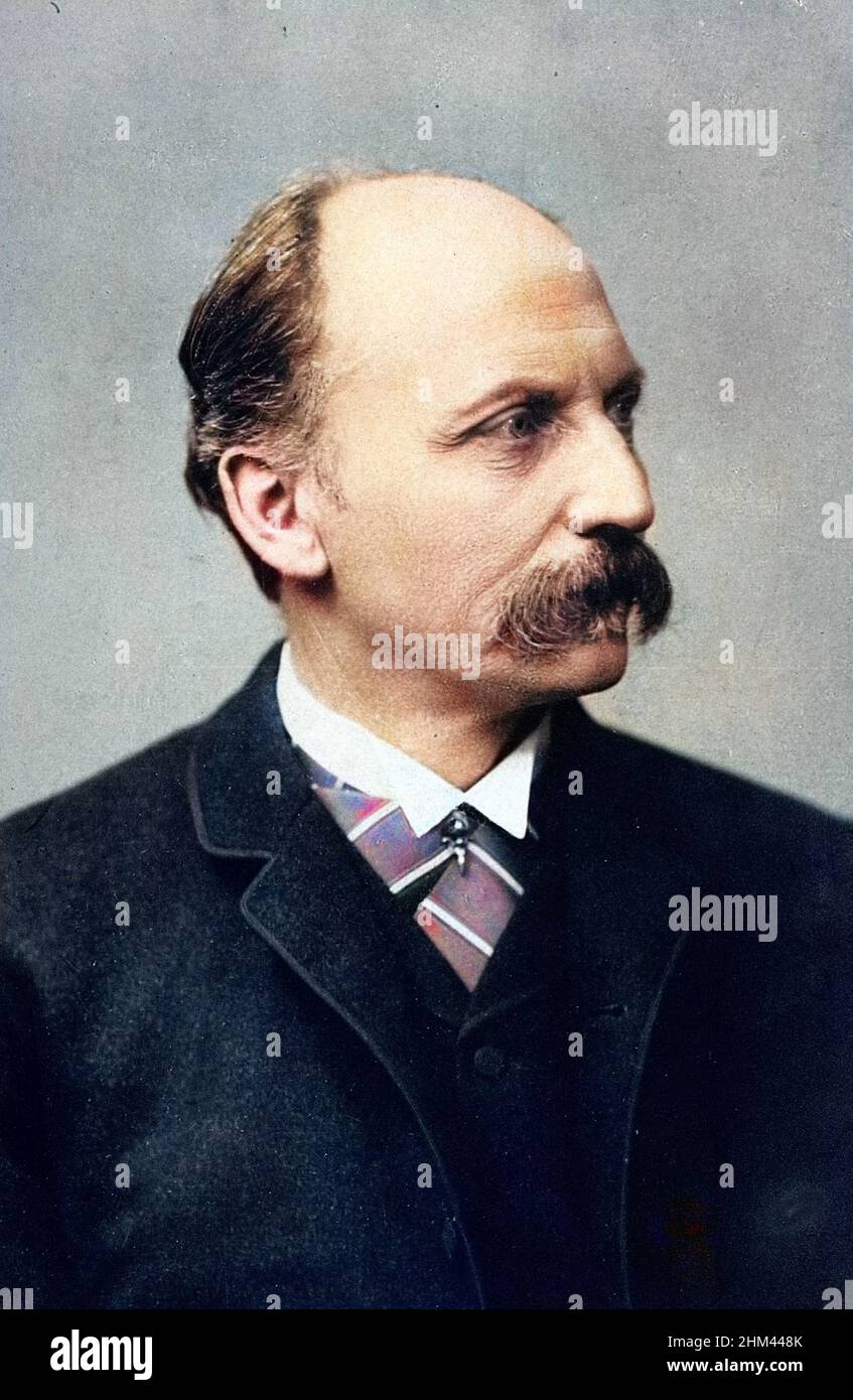 Portrait de l'ecrivain allemand Friedrich Spielhagen (1829-1911) Stockfoto