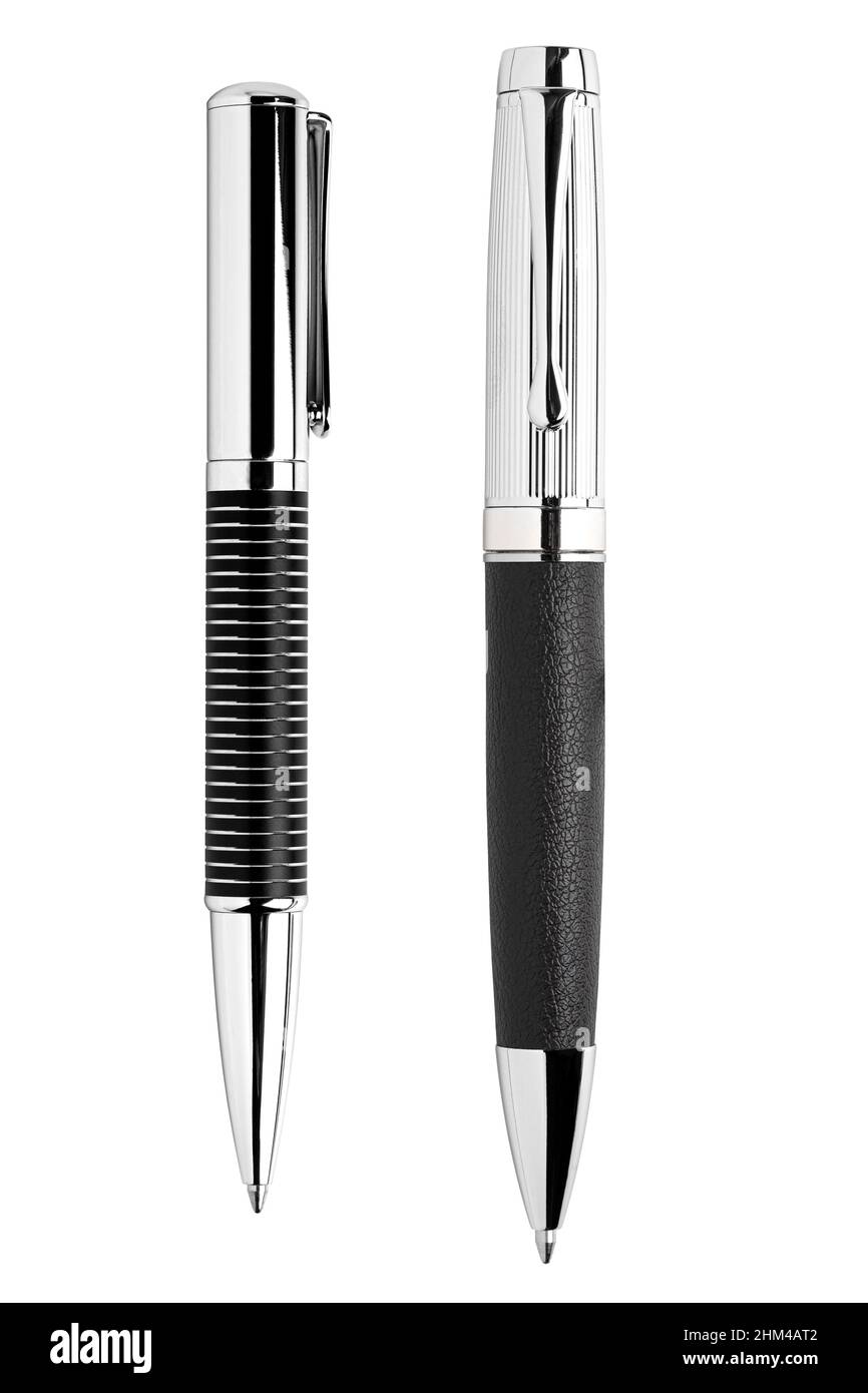 Luxus Stift Schreibzubehör isoliert auf weiß Stockfoto