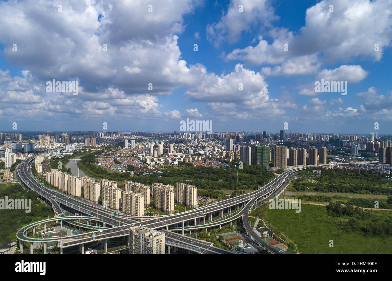 Der Kanal der stadt huaian in jiangsu Stockfoto