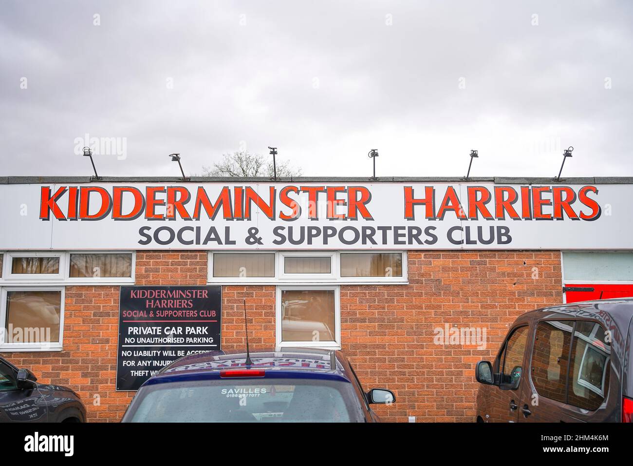 Kidderminster Harriers Social & Supporters Clubhaus. Stockfoto