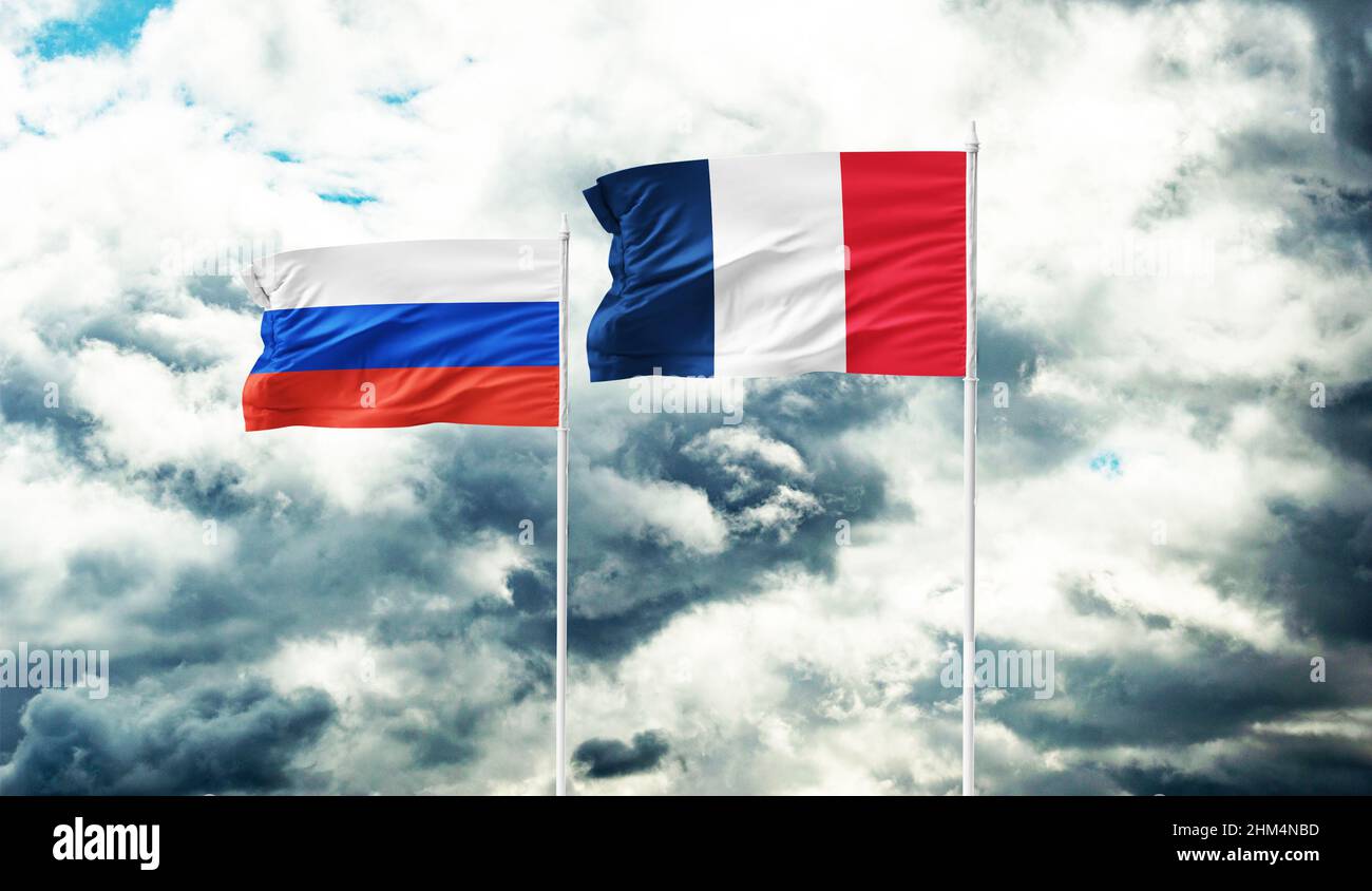 beziehungen zwischen frankreich und russland 2022 Stockfoto