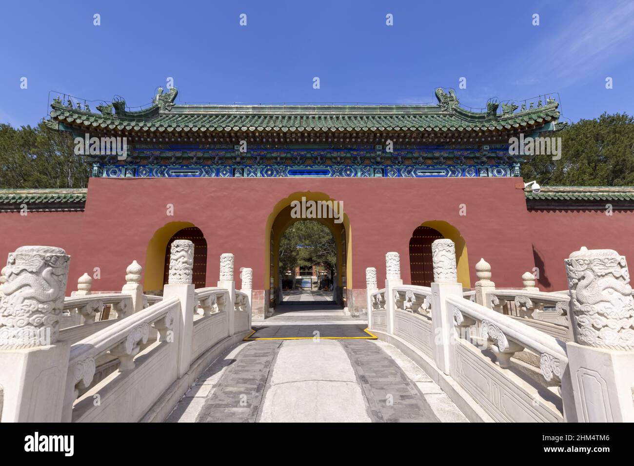 Die Halle der Enthaltsamkeit Beijing Tempel des Himmels Park Stockfoto