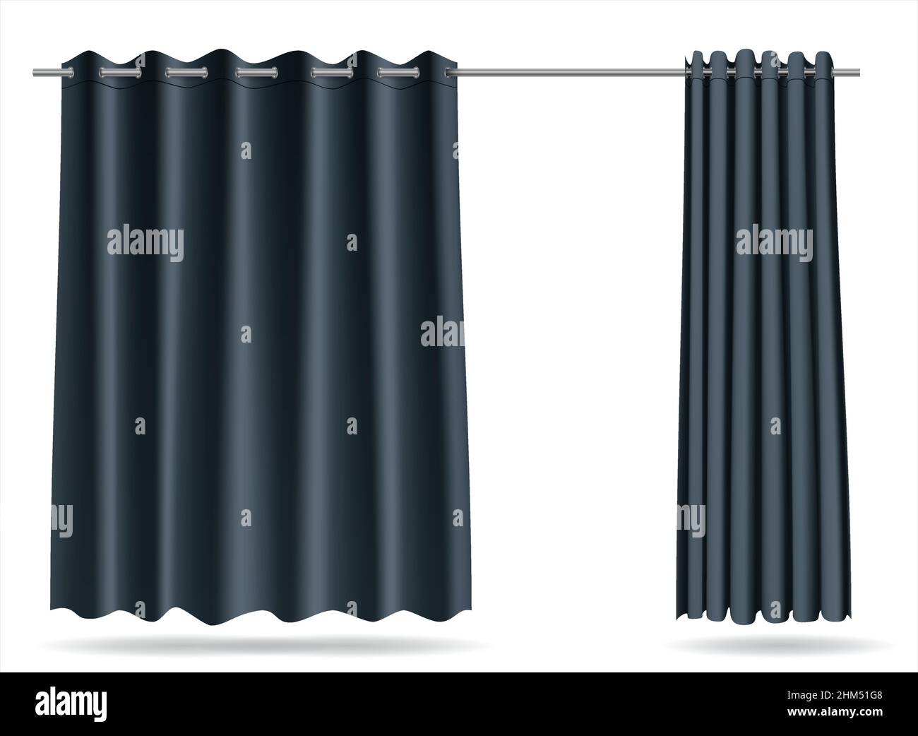 Vektorgrafiken . Eine Reihe von grauen Vorhängen für Umkleideräume Schließfächer für das Geschäft, Krankenhaus Stock Vektor
