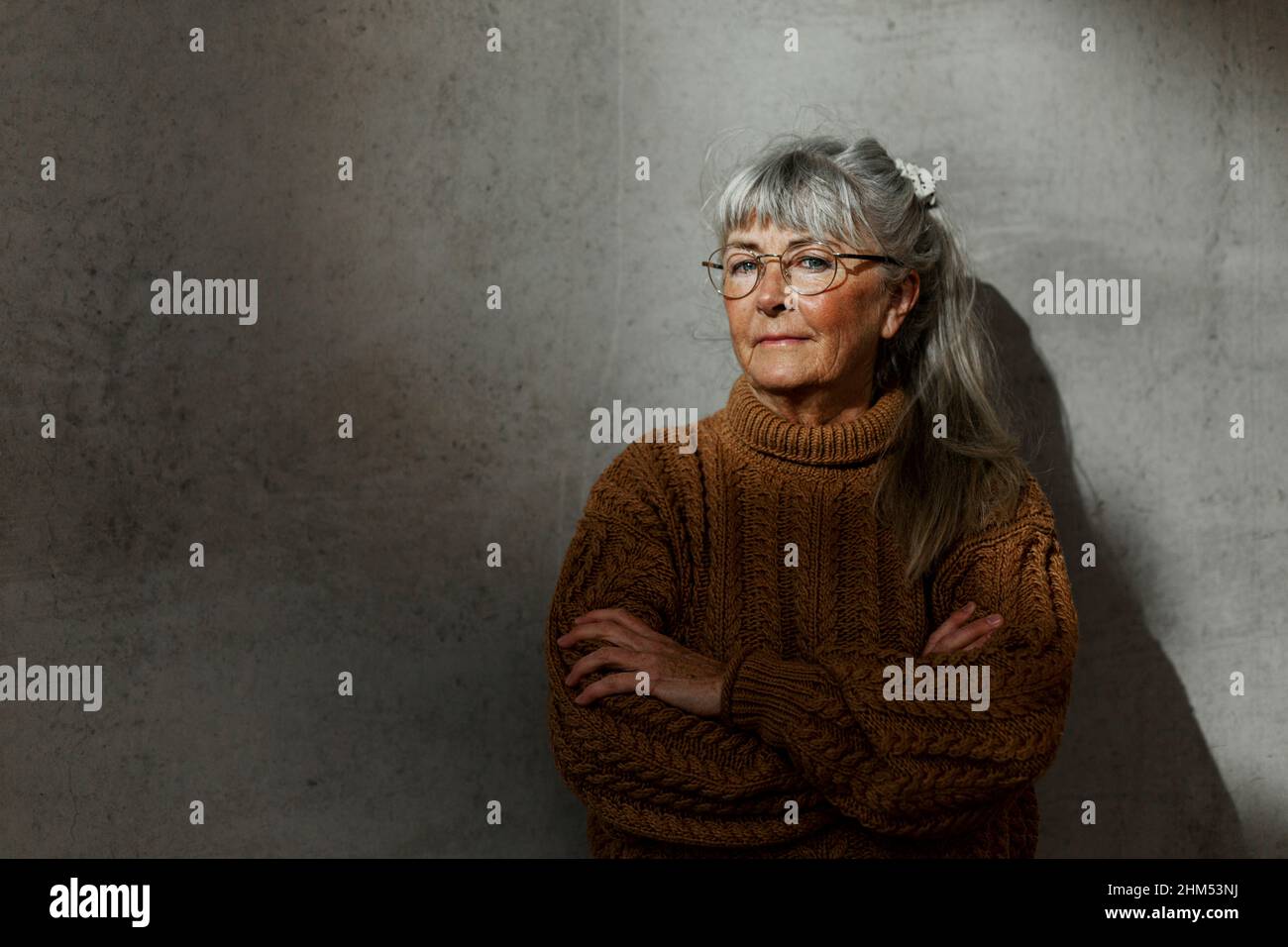 Porträt von senior Frau Stockfoto