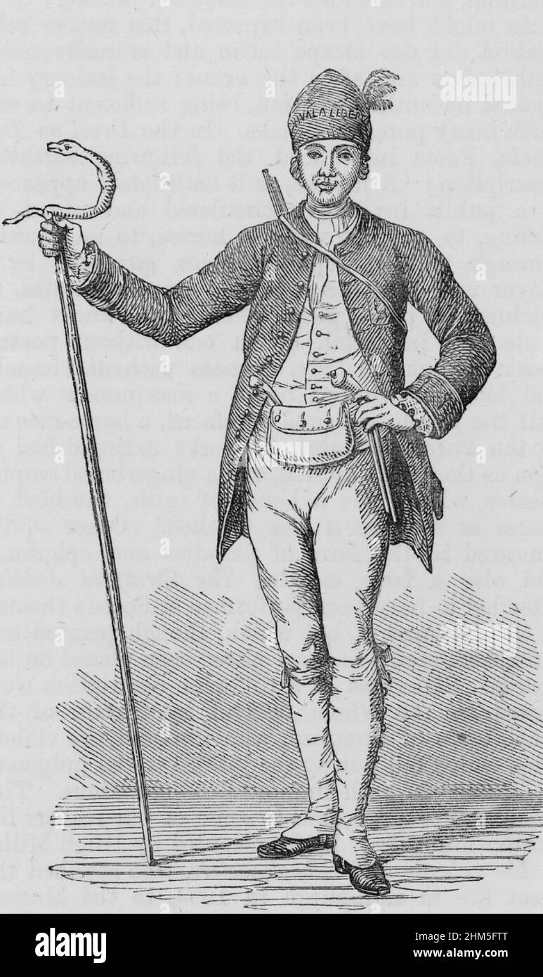 Porträt von James Boswell (1740-1795) - Gravur, 19th Jahrhundert Stockfoto