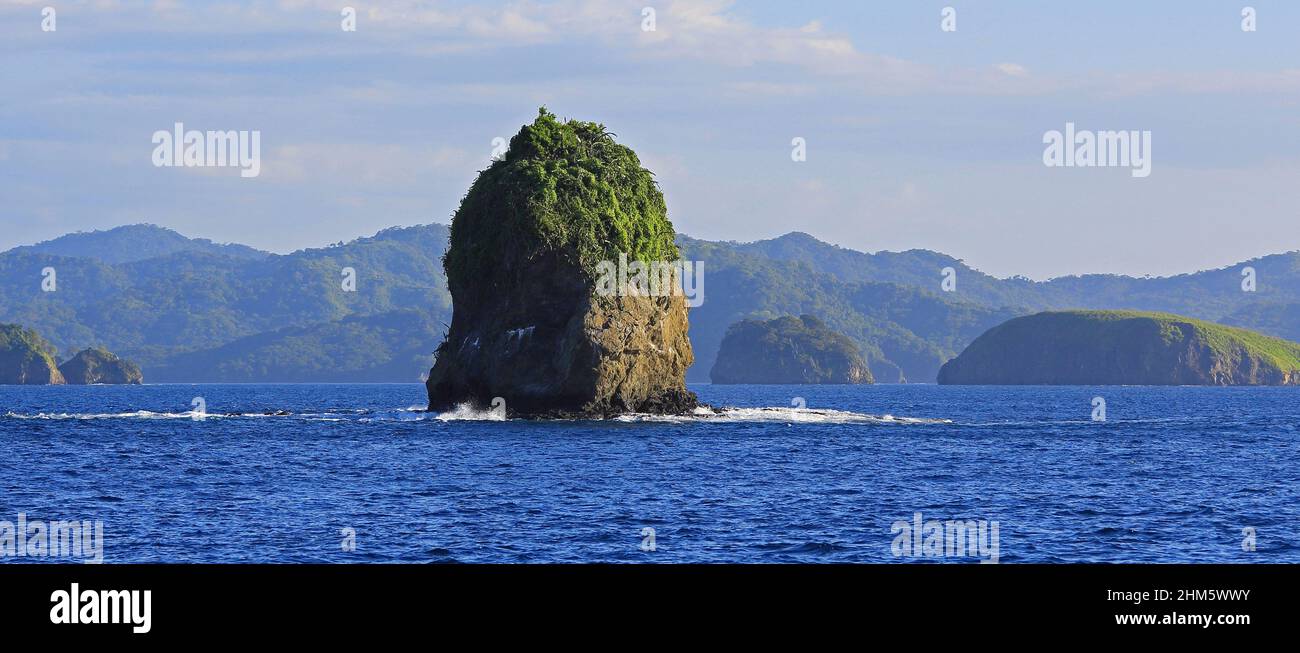 Monkey Head Rock, Golf von Papagayo, Guanacaste, Costa Rica. Stockfoto