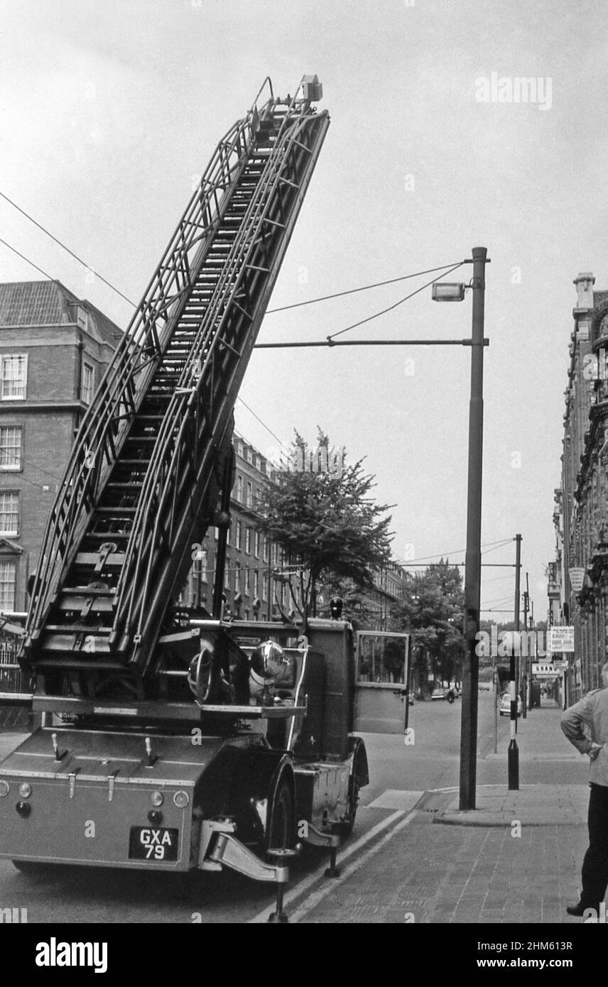 Feuerwehrmotor von Cardiff City, Archivbild. Stockfoto