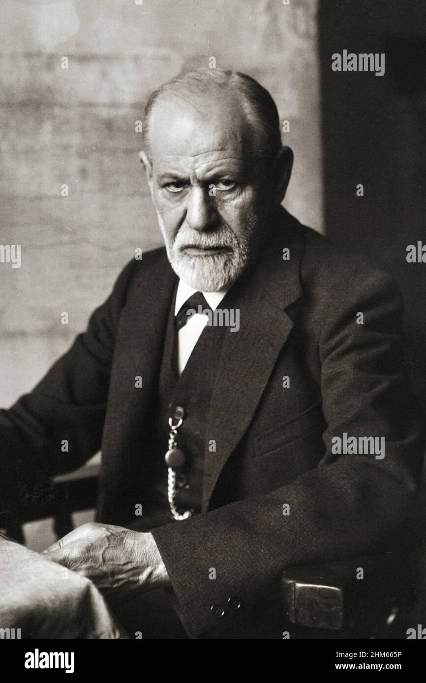 Sigmund Freud 1926. Foto von Ferdinand Schmutzer. Stockfoto