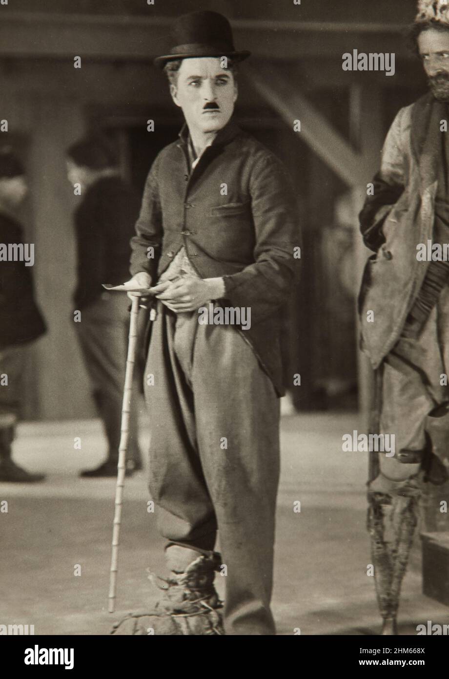 1925 Charlie Chaplin in „The Gold Rush“ Stockfoto