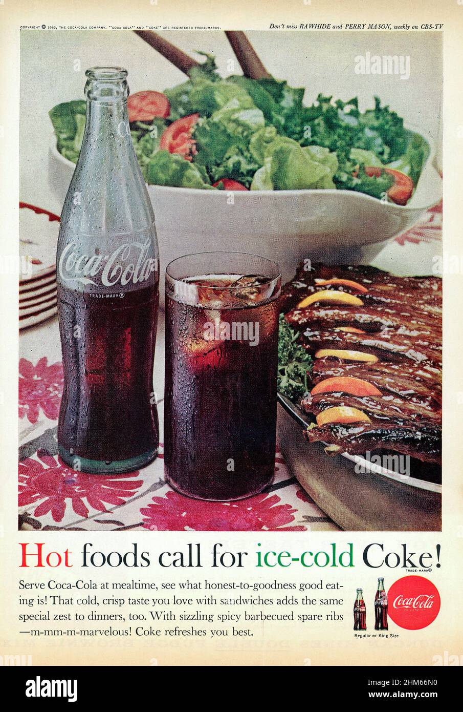 Werbespot des Magazins „Good Housekeeping“ vom September 1962, USA Stockfoto