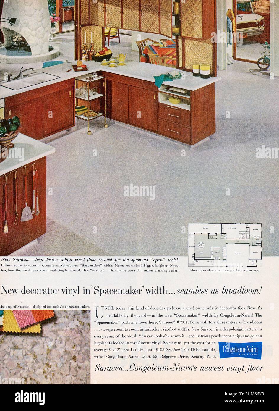 Werbespot des Magazins „Good Housekeeping“ vom September 1962, USA Stockfoto