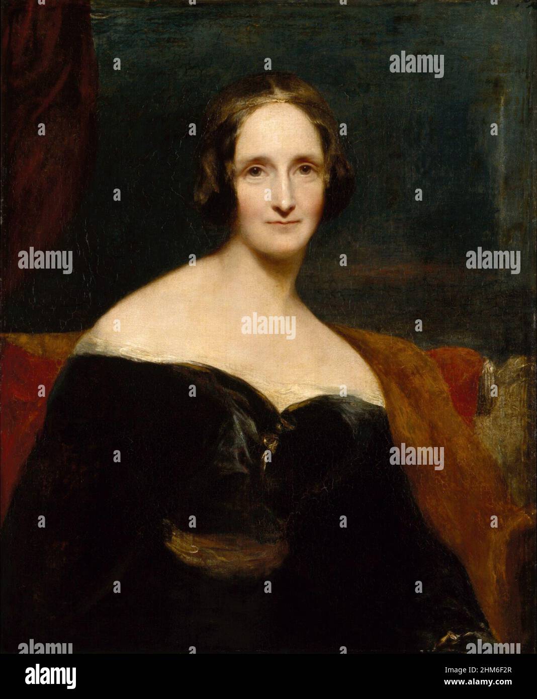 Ein Porträt der englischen Schriftstellerin Mary Wollstonecraft (die nach der Heirat mit Percy Bysshe Shelley Mary Shelley wurde), Uthor von Frankenstein Stockfoto