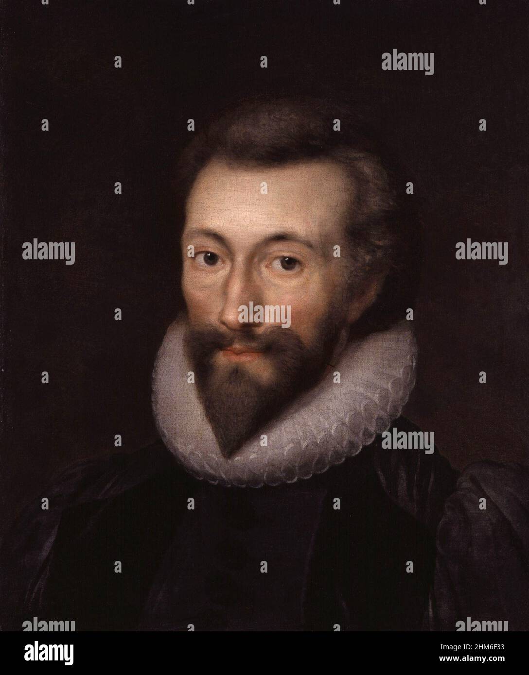 Ein Porträt des englischen Dichters und Schriftstellers John Donne Stockfoto