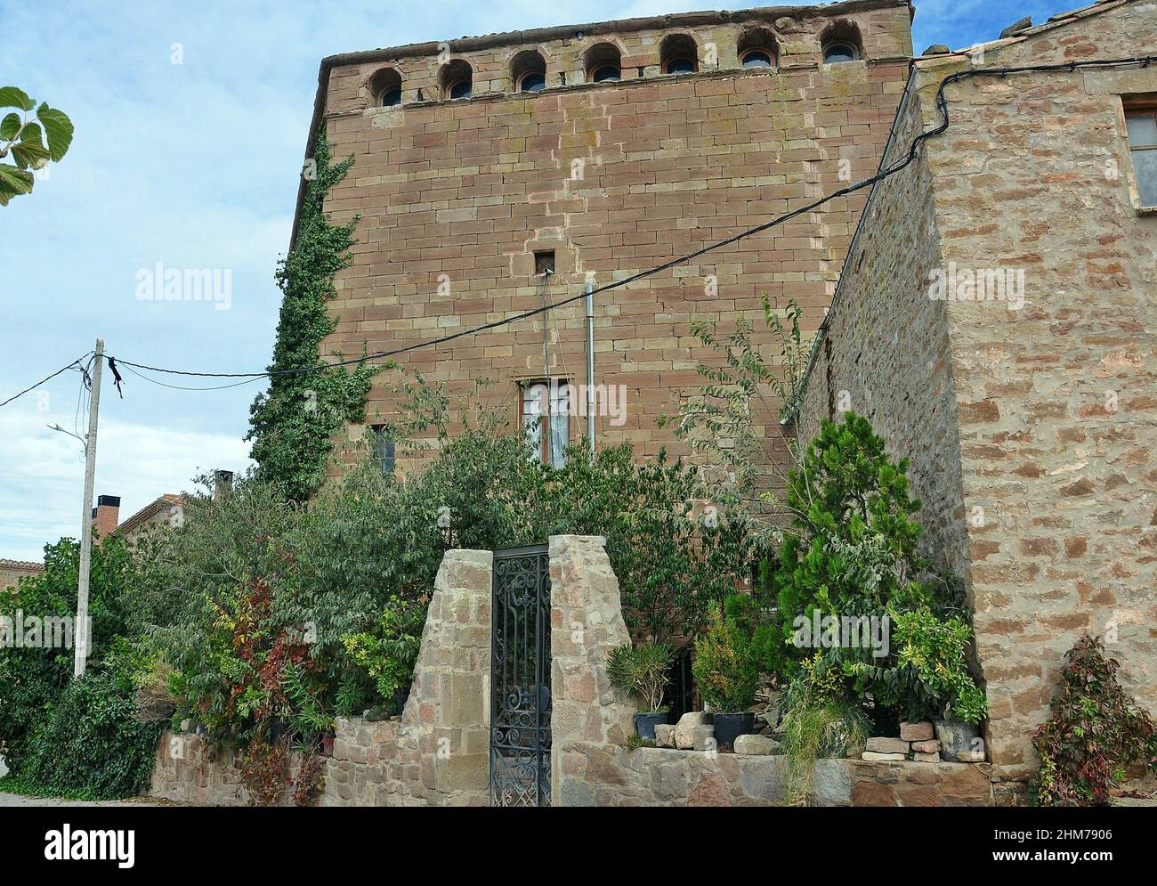 Schloss von l'Aranyo in der Region La Segarra Provinz Lleida, Katalonien, Spanien Stockfoto