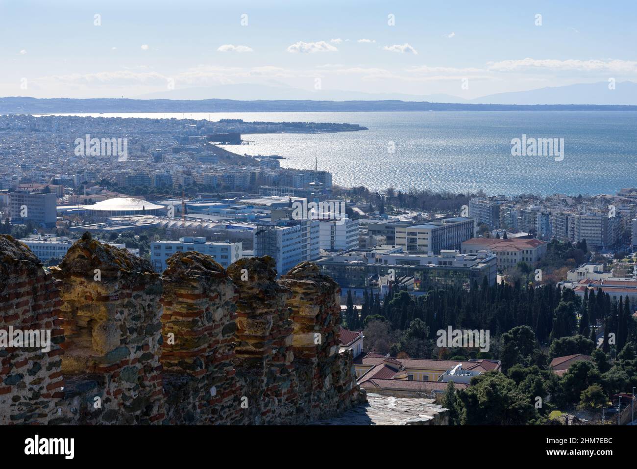 Panoramablick auf Thessaloniki, Griechenland Stockfoto