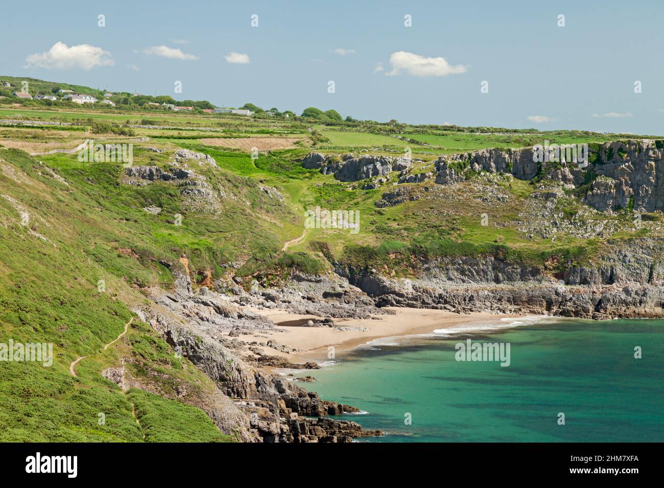 Fall Bay, Gower Peninsula, Swansea, South Wales, Großbritannien Stockfoto