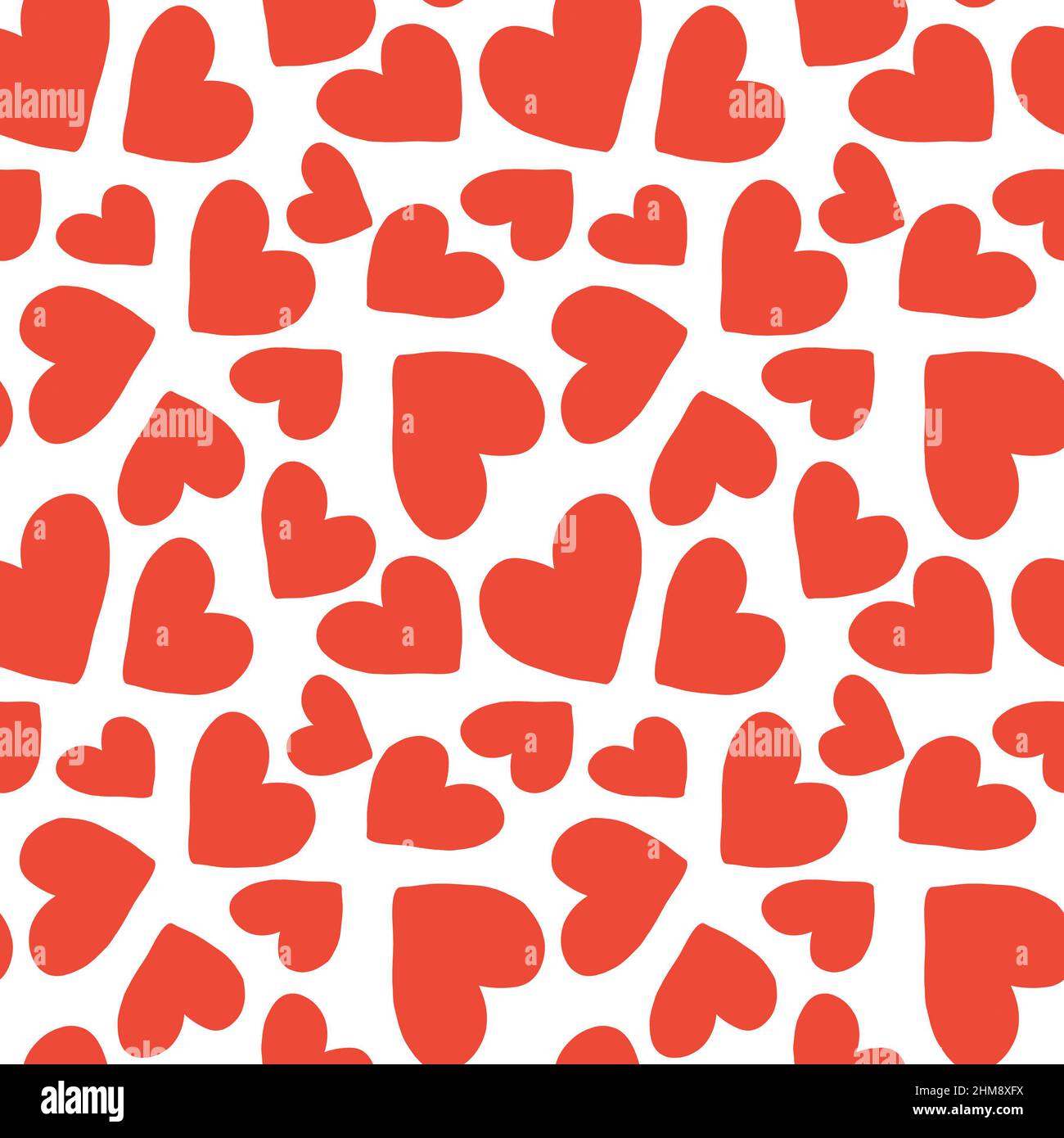 Rote Herzen nahtlose Muster, romantische Textil-Ornament, Liebe Hintergrund, Valentinstag Druck, Geschenkpapier Design, Scrapbooking-Papier Stockfoto