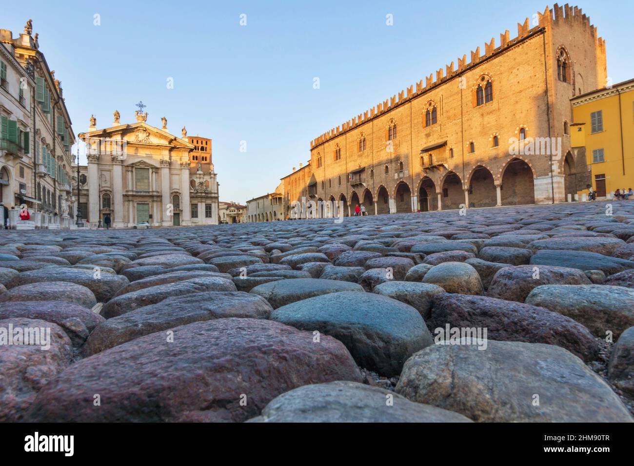 Piazza Sordello, Altstadt, Mantua, Lombardei, Italien, Europa Stockfoto