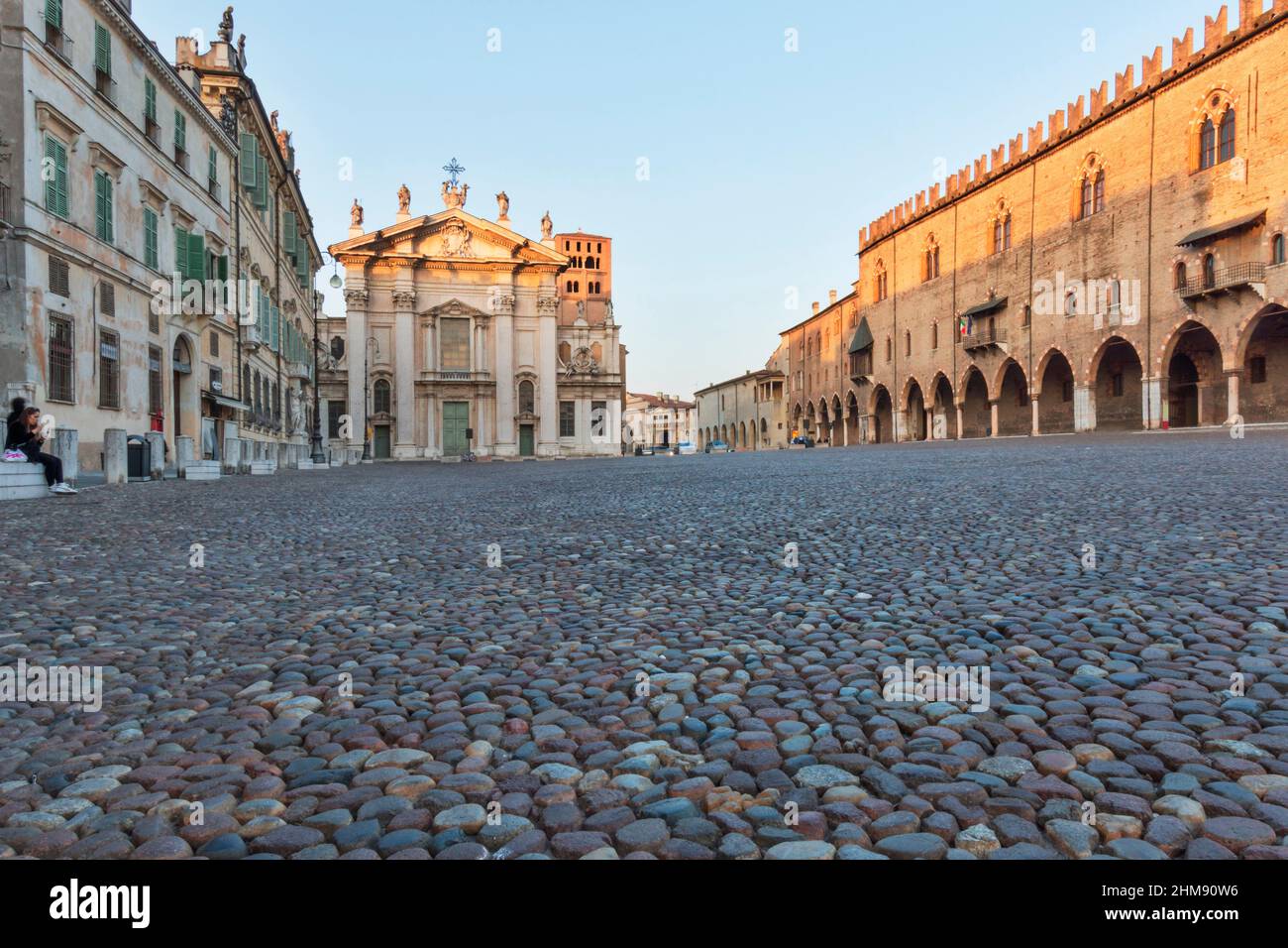 Piazza Sordello, Altstadt, Mantua, Lombardei, Italien, Europa Stockfoto