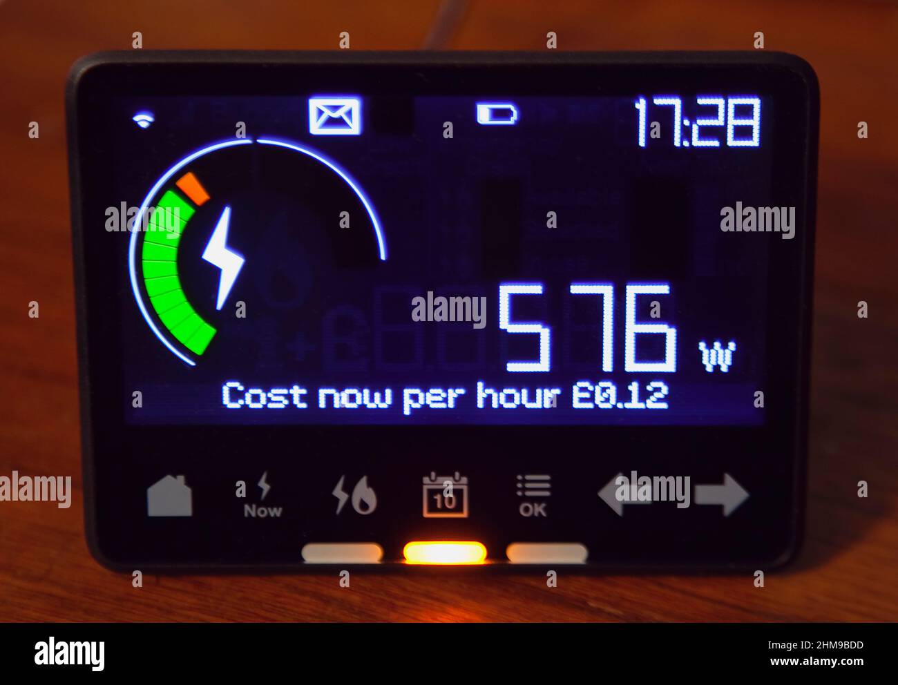 Industrie, Strom, Strom, neuer Smart Meter für die Versorgung von Privathaushalten. Stockfoto