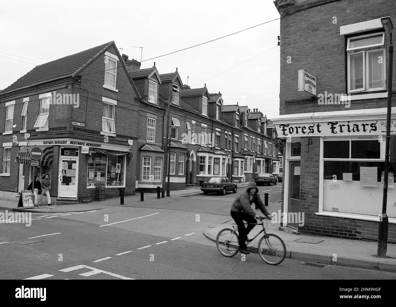 Forest Fields, Nottingham, Großbritannien 1992 Stockfoto