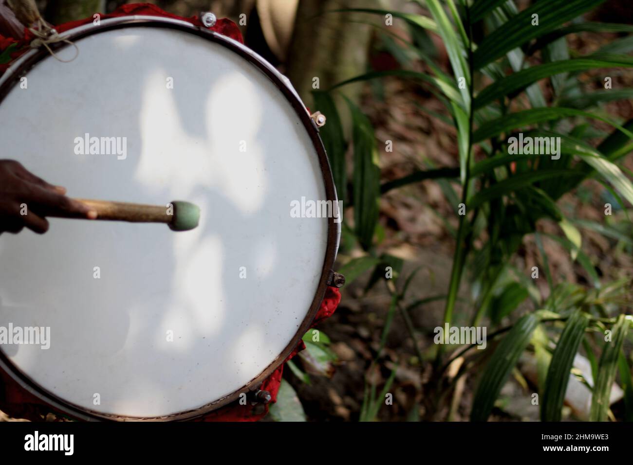 Musikinstrument in Hindu Wedding, Bangladesch Stockfoto