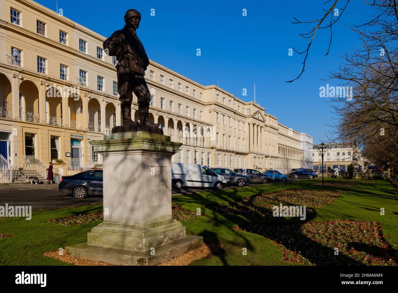 Edward Adrian Wilson Statue, Cheltenham Promenade Stockfoto