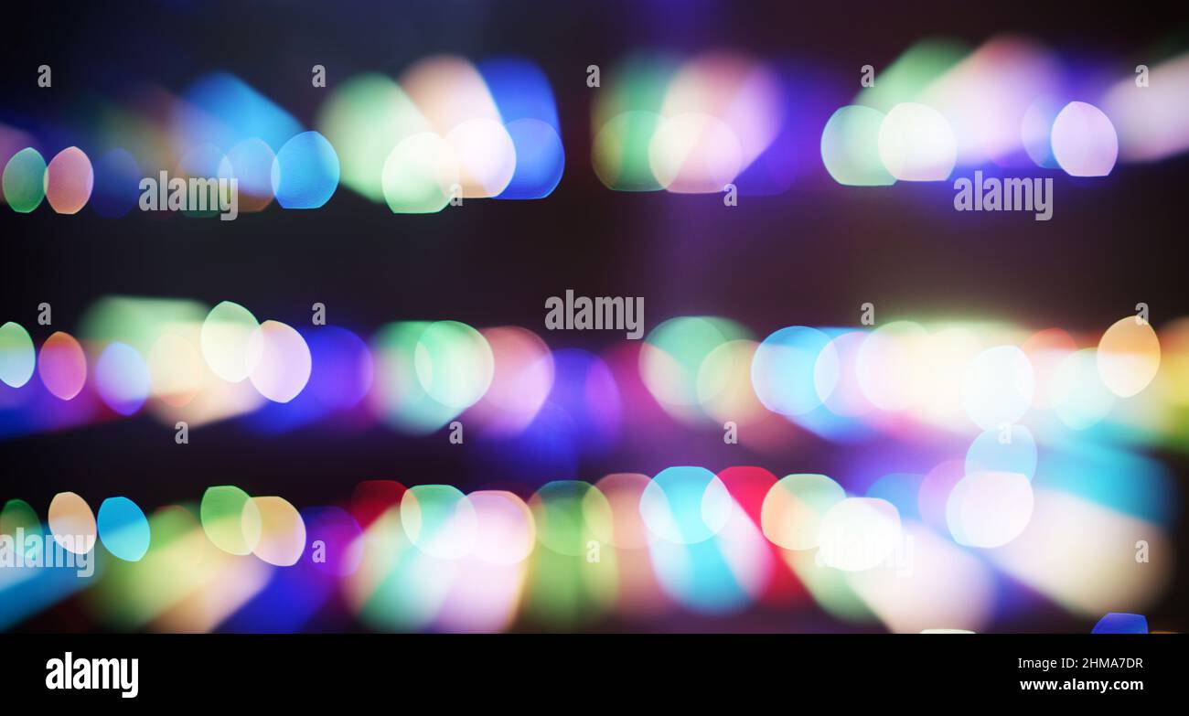 Helle Lichtpunkte abstrakte bokeh Textur Hintergrund verschwommen Stockfoto