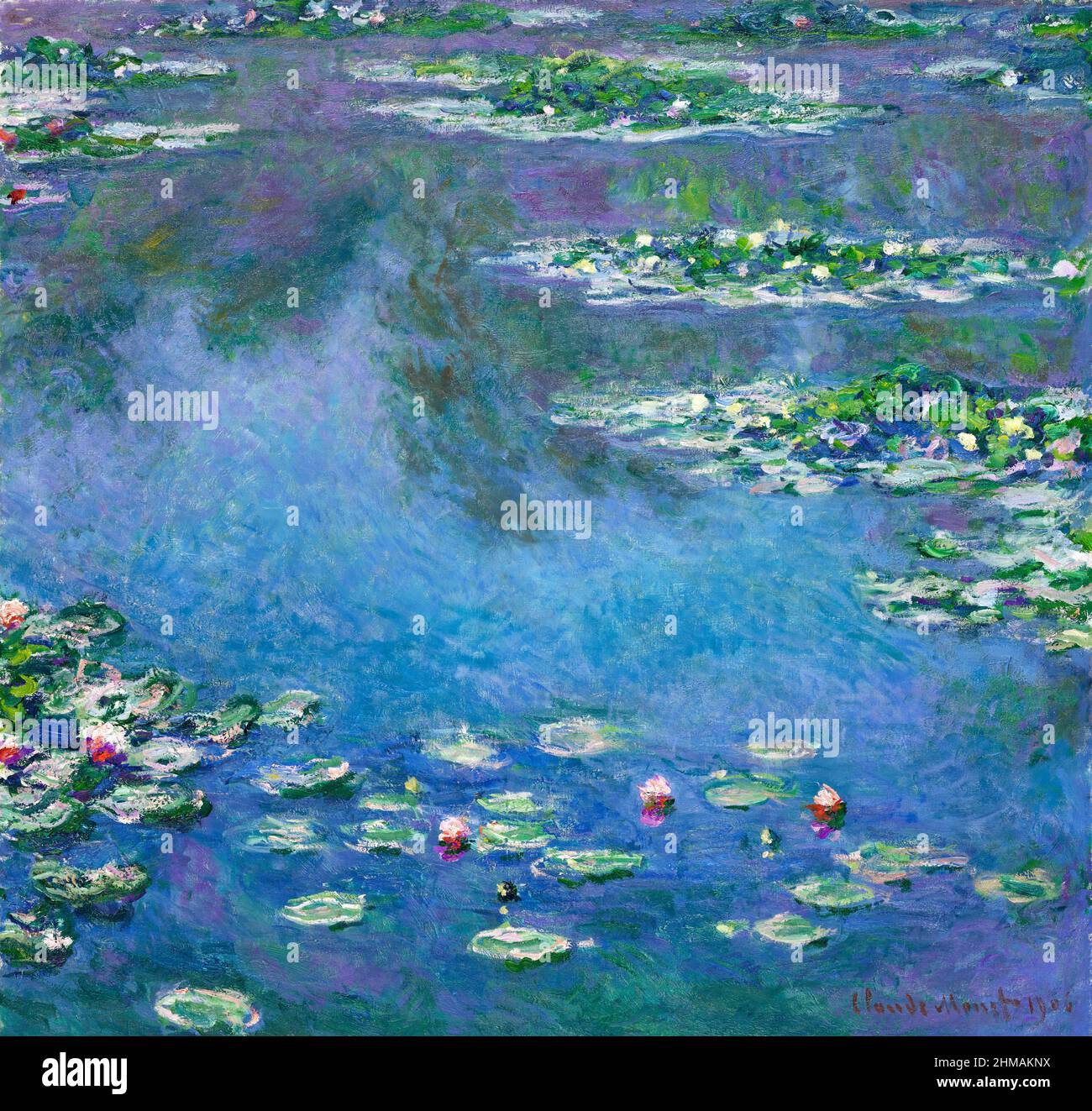 Seerosen von Claude Monet (1840-1926), Öl auf Leinwand, 1906 Stockfoto