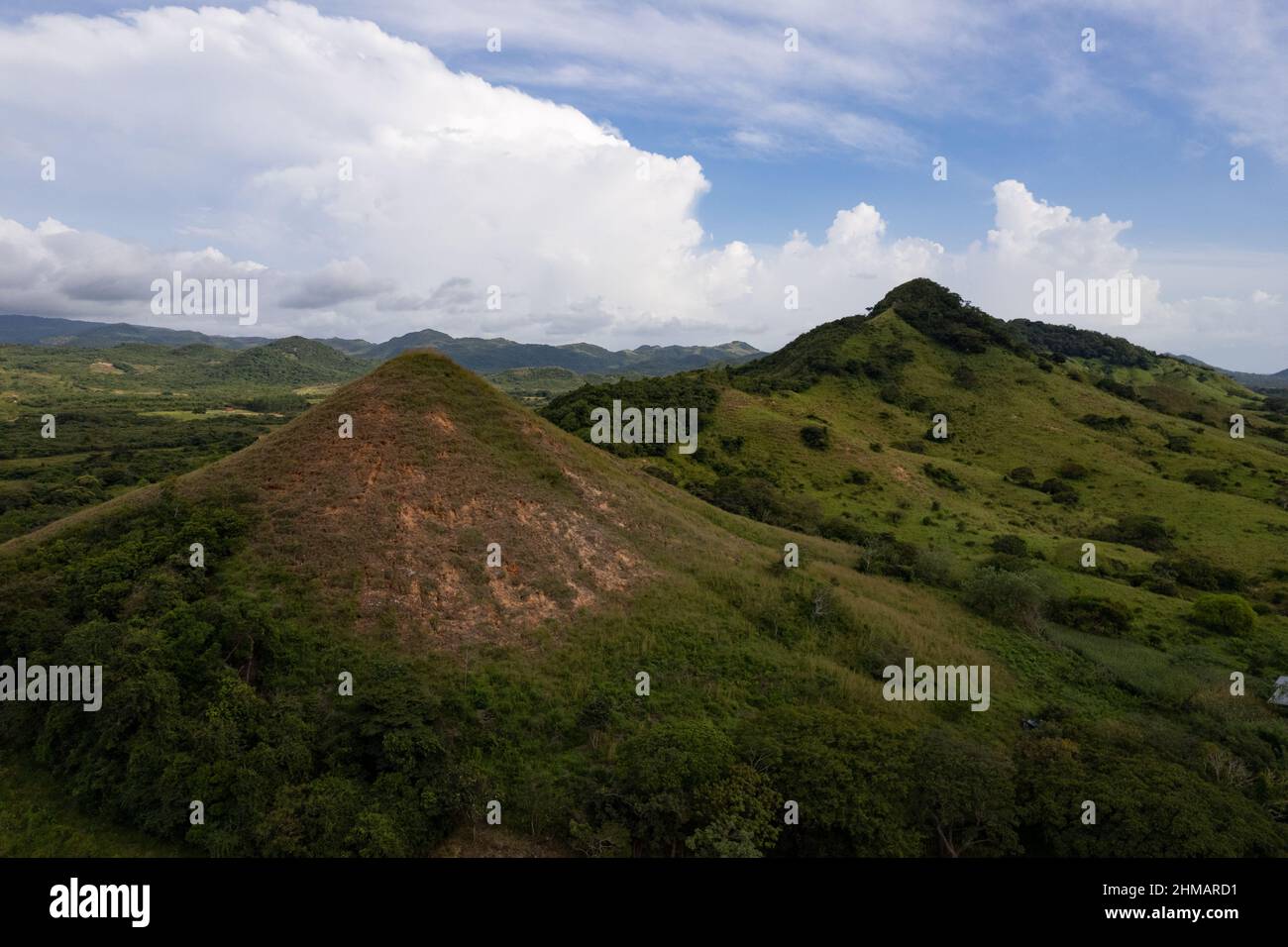 Hügelige Landschaft im Zentrum von Panama Stockfoto