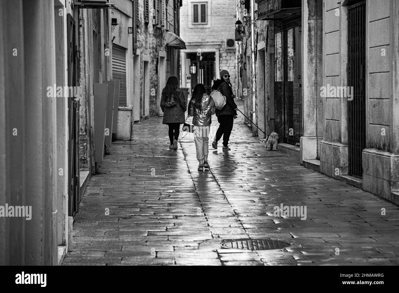 Straße in der Altstadt von Split Kroatien Stockfoto