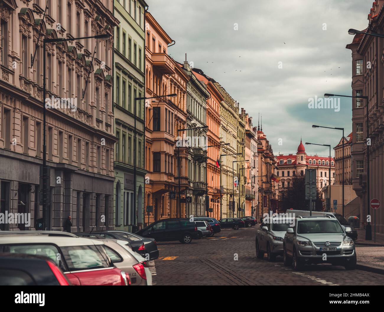 Straßen in Prag/Praha Stockfoto