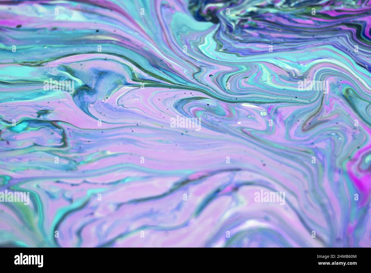 Flüssige Kunstmalerei. Abstrakte dekorative Marmorstruktur. Stockfoto