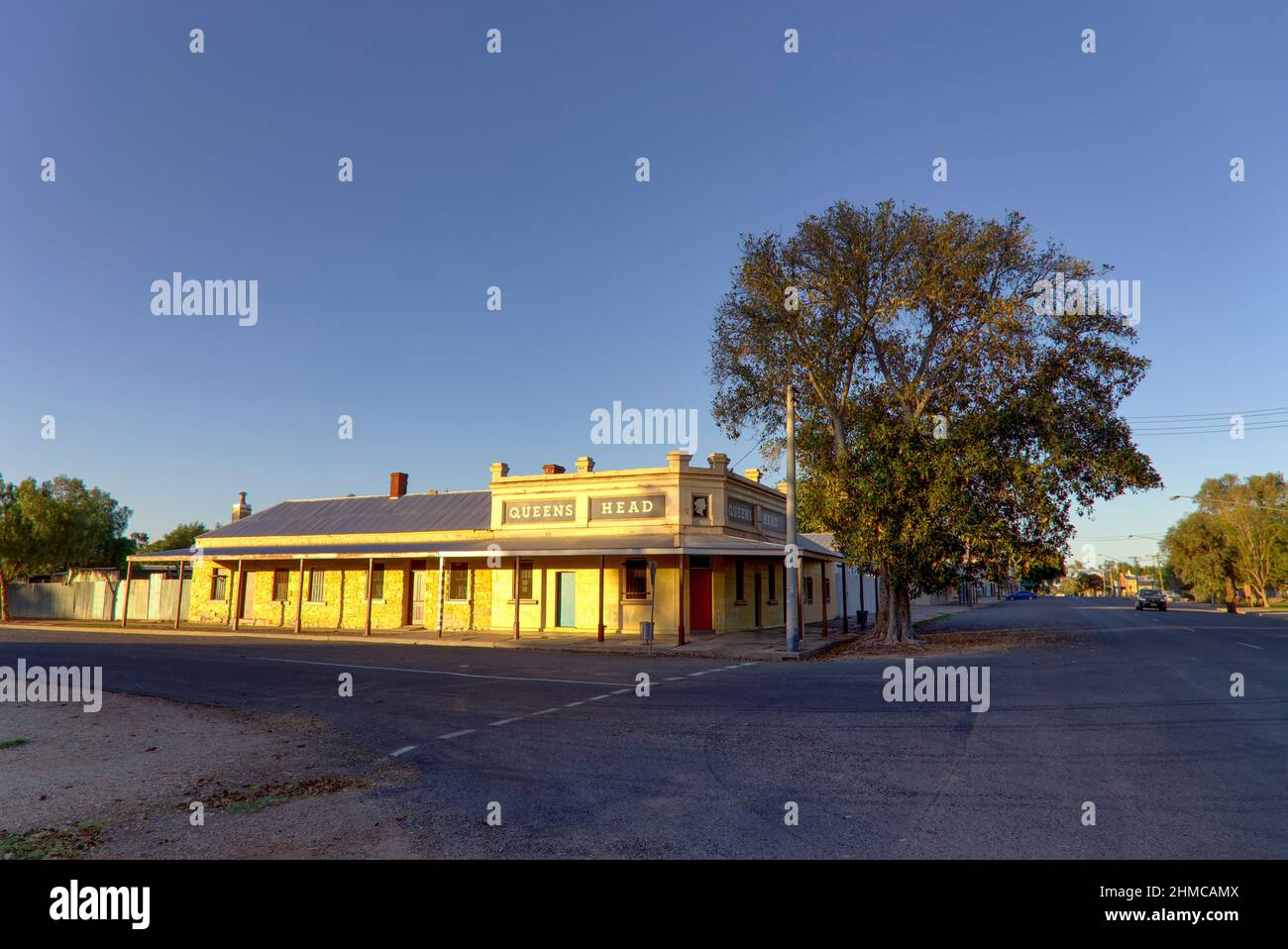 Ehemaliges Queens Head Hotel in Wilcannia, New South Wales, Australien Stockfoto