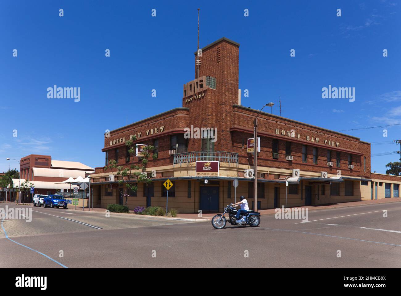 Bayview Hotel im historischen Art déco-Stil an der Forsyth Street Whyalla South Australia Stockfoto