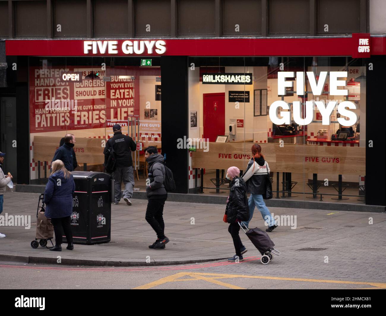 Five Guys Restaurant London Stockfoto