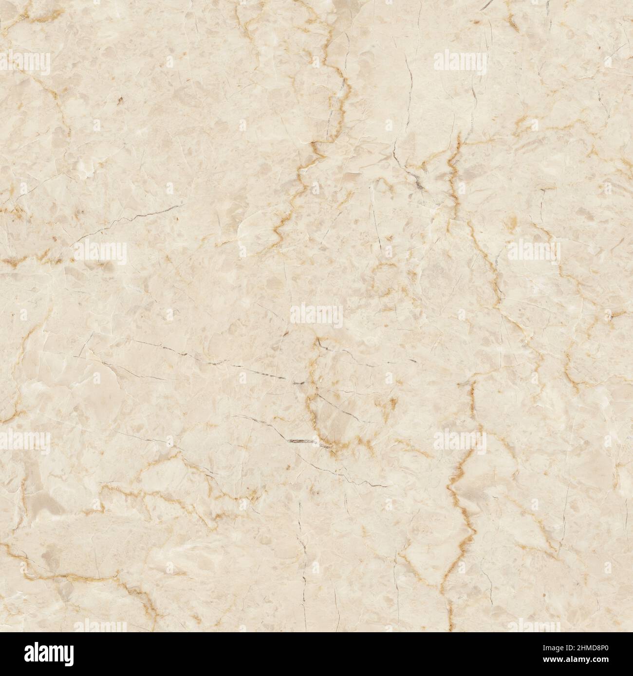 Braunes Marmordesign mit Naturadern und polierter Steinstruktur Stockfoto