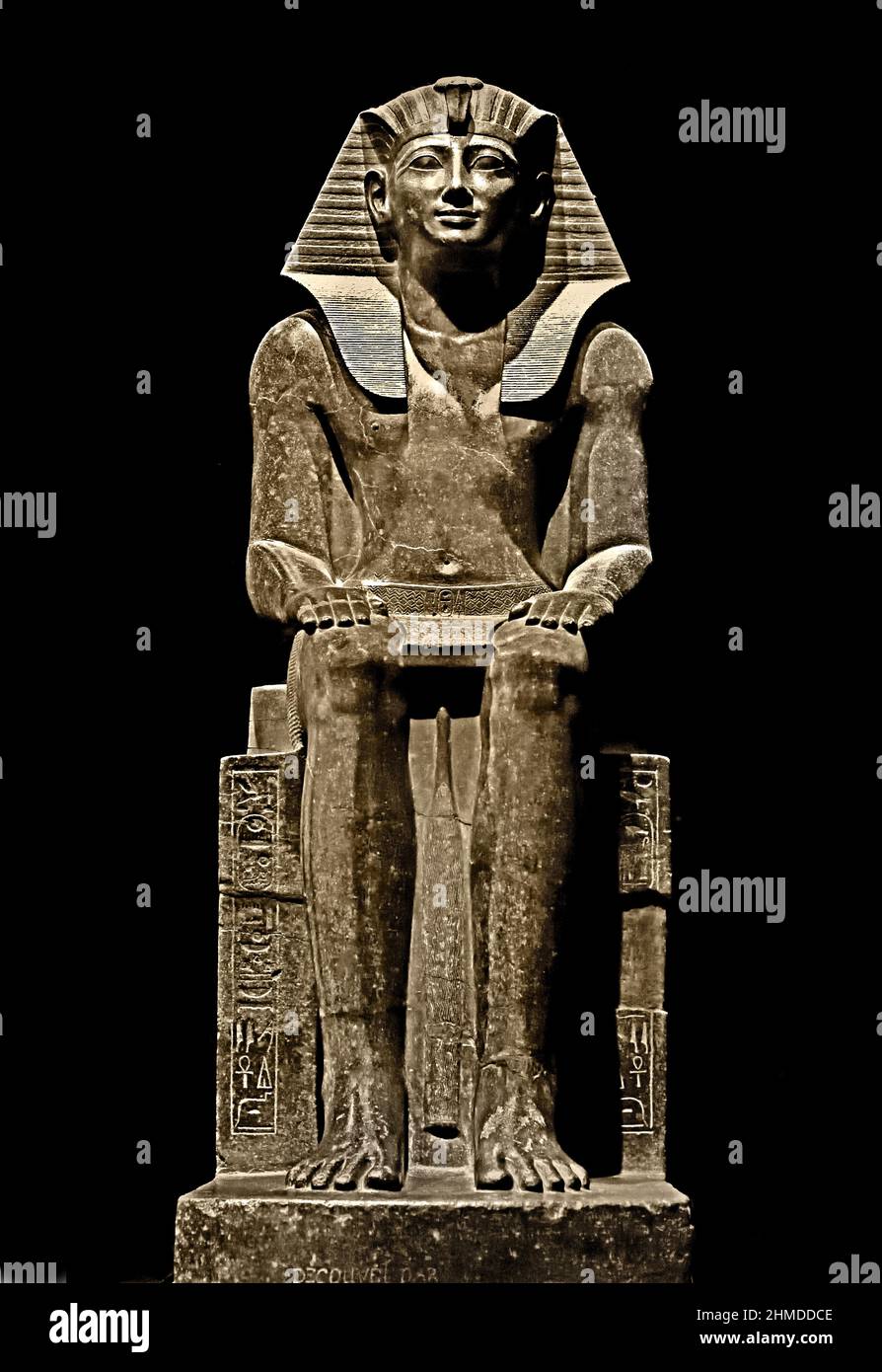 Thutmosis II. - Thutmose II., Granodorit, Neukönigreich, 18th Dynastie, (1479-1425 v. Chr.), Karnak, Tempel des Amun (Museo Egizio di Torino Italien) Stockfoto